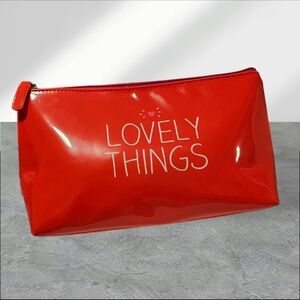 HAPPY JACKSON, Lovely Things Wash Bag Coral with White Logo